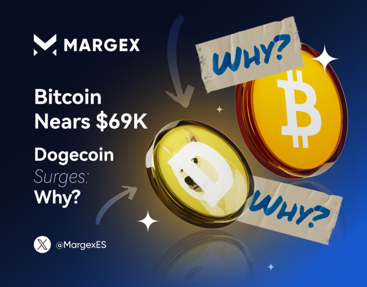 El Bitcoin se acerca a los 69.000 dólares y el Dogecoin sube el fin de semana: ¿Qué hay detrás?