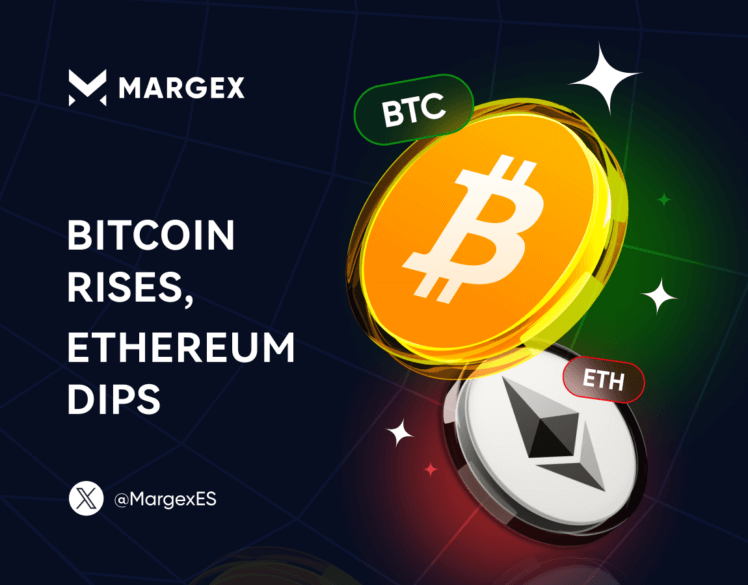 Bitcoin se recupera del soporte de $54,000 mientras Ethereum cae por debajo de $2,300 en medio de datos de NFP