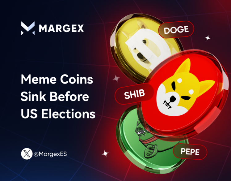 Las monedas meme se hunden en el mercado verde antes de las elecciones estadounidenses