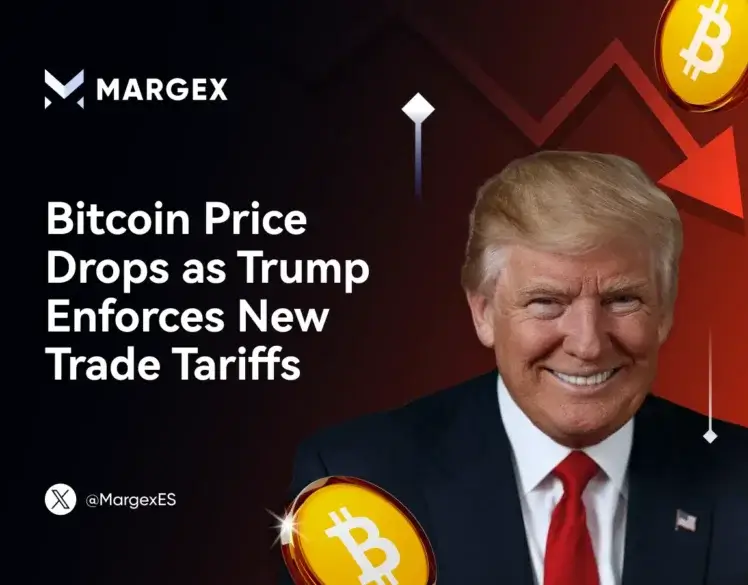 El precio de Bitcoin cae mientras Trump impone nuevos aranceles comerciales