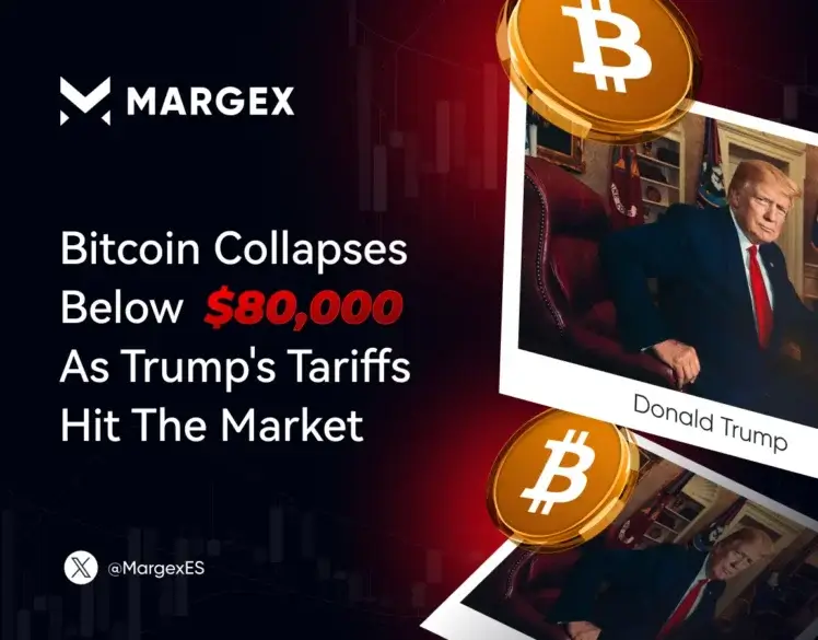 El bitcoin se hunde por debajo de los 80.000 dólares al intensificarse la guerra comercial entre EE.UU. y China